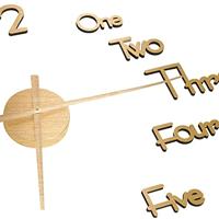 VidaXL 3d-wandklok modern xxl 100 cm goudkleurig - thumbnail