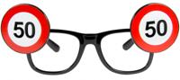 Bril verkeersbord 50 jaar - thumbnail