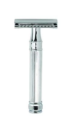 Edwin Jagger Razors Double Edge Safety Chrome Plated Lined Handle Ref.DE89LBL 1Stuks