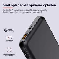 Trust Redoh Fast Powerbank 10.000 mAh Powerbank Zwart - thumbnail