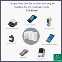 Telrol exacompta 57mmx18mx12mm thermisch fenolvrij | 20 stuks - thumbnail