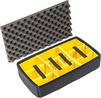 Peli 1525 Gevoerde Vakverdelers, Origineel Accessoire Voor Peli-Beschermingskoffer, Compatibel Met Peli 1520, Kleur: Zwart