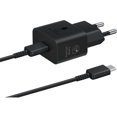 EP-T2510XBEGEU Samsung USB-C PD Wall Charger 25W + USB-C Cable Black Bulk