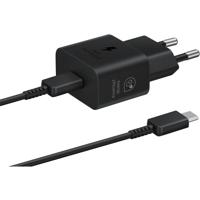 EP-T2510XBEGEU Samsung USB-C PD Wall Charger 25W + USB-C Cable Black Bulk - thumbnail