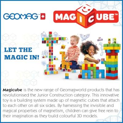 Magnetische blokken - GEOMAG - Magicube 060 - 6 stuks - Stapelbaar - Gerecycled plastic Magnetische blokken - GEOMAG - Magicube 060 - 6 stuks - Stapelbaar - Gerecycled plastic