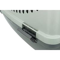 TRIXIE Capri 3 transportbox - S - 40 x 38 x 61 cm - Antraciet, grijs en groen - Voor honden - thumbnail