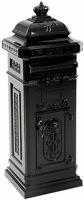 Basic nostalgische staande kolombrievenbus - zwart - thumbnail
