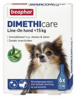 Beaphar Dimethicare Line-On (tot 15 kg) hond 2 x 6 pipetten - thumbnail