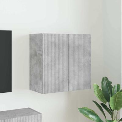 TV-wandkast Beton Grijs 59,5 x 31 x 60 cm Bewerkt hout TV-wandkast Beton Grijs 59,5 x 31 x 60 cm Bewerkt hout