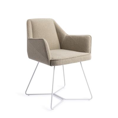 Jesper Home Eetkamerstoel 'Tome' Beehive White, kleur Great Greige
