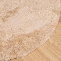 Hoogpolig vloerkleed NAVARRA 240x240 cm polyester beige - thumbnail