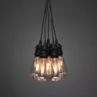 Konstsmide 2365-800 Lichtkettingsysteem Binnen/buiten Energielabel: F (A - G) werkt op het lichtnet Aantal lampen 10 LED Barnsteen Verlichte lengte: 4.5 m - thumbnail