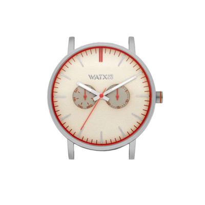 Horloge Uniseks Watx & Colors WXCA2711 Gouden Zilverkleurig (Ø 44 mm)