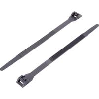 TRU COMPONENTS TC-DK-180SBK203 Kabelbinder 180 mm 6 mm Zwart Met dubbele kop 1 stuk(s) - thumbnail