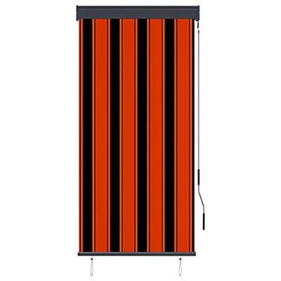 VidaXL Rolgordijn voor buiten 80x250 cm oranje en bruin
