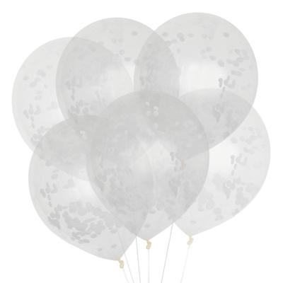 Confetti ballonnen wit (6st) House of Gia