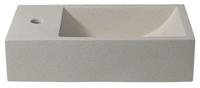 Fonteinset Sapho Crest Kraangat Links 40x45x22 cm Zandsteen - thumbnail