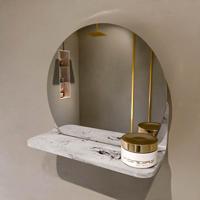 MONDIAZ SPOT spiegel rond 30cm met Spiegelplanchet kleur Glace. - thumbnail