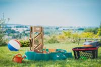 Classic World houten zandtrechter/glijbaan - thumbnail