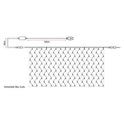 Showtec LED Rubber Net Light met 176 LED&apos;s (warm wit) - thumbnail