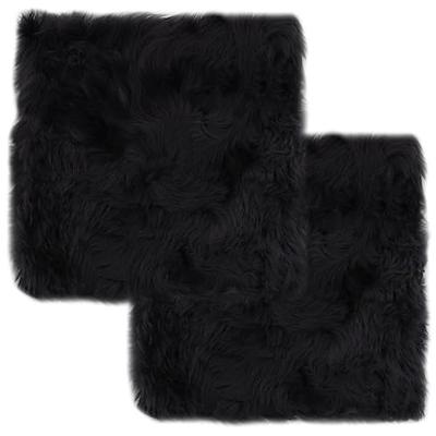VidaXL Stoelkussens 2 st 40x40 cm echt schapenvacht donkergrijs VidaXL Stoelkussens 2 st 40x40 cm echt schapenvacht donkergrijs