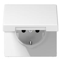 Jung LS1520KLWW Wandcontactdoos met randaarde Inzetstuk LS plus, LS design, LS 990 Alpine-wit 1 stuk(s) - thumbnail