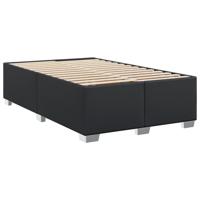 Boxspring met matras kunstleer zwart 120x200 cm - thumbnail