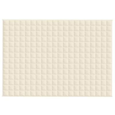 Verzwaringsdeken 135x200 cm 6 kg stof lichtcrmekleurig Verzwaringsdeken 135x200 cm 6 kg stof lichtcrmekleurig