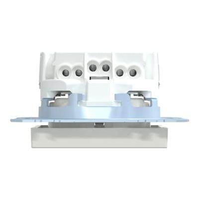 Merten MEG2301-0319 Wandcontactdoos met randaarde Inzetstuk System M, 1-M, M-Smart, M-Plan, M-Creativ Polair-wit (glanzend) 1 stuk(s)