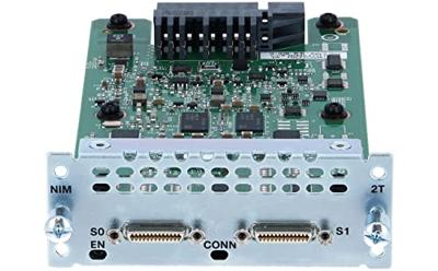 Cisco 2-Port Serial wan Interface **New Retail**, NIM-2T = (**New Retail** Card In)