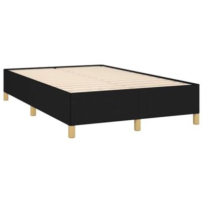 Boxspring met matras en LED stof zwart 120x190 cm