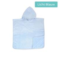 The One Baby Poncho met Capuchon Light Blue - thumbnail
