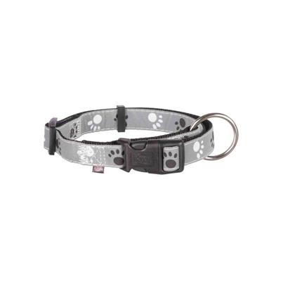 TRIXIE HALSBAND HOND SILVER REFLECT ZWART / ZILVERGRIJS 40-65X2,5 CM TRIXIE HALSBAND HOND SILVER REFLECT ZWART / ZILVERGRIJS 40-65X2,5 CM