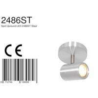 Mexlite Spot upround IP44 LED 2486st staal - thumbnail