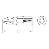 KS Tools 910.2223 9102223 Kruis-bit PZ 2 RVS V2A Roestvast C 6.3 1 stuk(s) - thumbnail