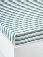 Hoeslaken kind QUEL CHANTIER! Oeko-Tex® ecru/groen - thumbnail