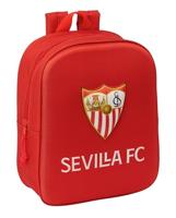 Schoolrugzak Sevilla Fútbol Club Rood 22 x 27 x 10 cm 3D - thumbnail
