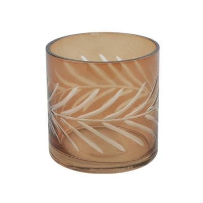 Countryfield theelichthouder vesta amber 10 cm | 12 stuks