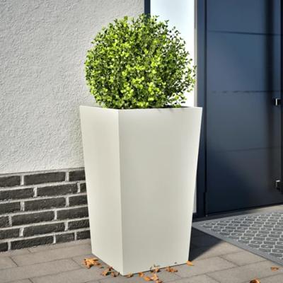 VidaXL Plantenbak 45x45x75 cm staal wit VidaXL Plantenbak 45x45x75 cm staal wit