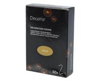 Kerstbalhaakjes ijzer goud 50 stuks - thumbnail