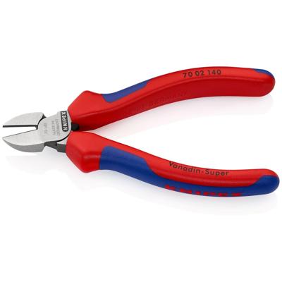 Knipex Zijsnijtang zwart geatramenteerd met meer-componentengrepen 140 mm - 7002140 Knipex Zijsnijtang zwart geatramenteerd met meer-componentengrepen 140 mm - 7002140