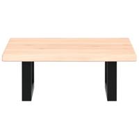 Badkamer wandschap staal en massief eikenhout - thumbnail