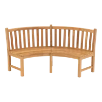 Bank teak Round 200cm - thumbnail