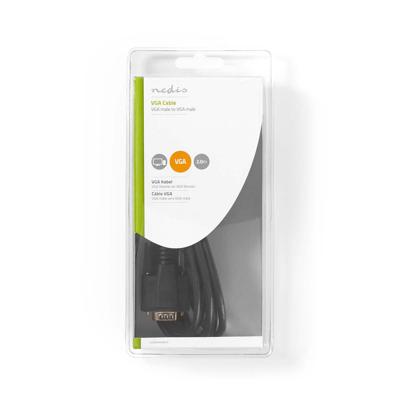 Nedis VGA-Kabel | VGA Male | VGA Male | 1024x768 | 2 m | 1 stuks - CCGB59000BK20 CCGB59000BK20