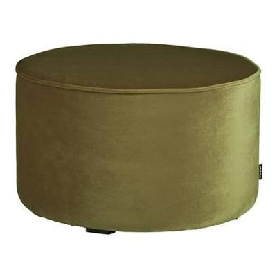 WOOOD Poef 'Sara' Laag, Velvet, kleur Army WOOOD Poef 'Sara' Laag, Velvet, kleur Army