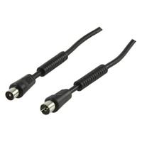 Coax kabel 100hz zwart/wit/zilver 1.5 - 10m - thumbnail