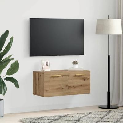 Wandkast Ambachtelijk eiken 80 x 36.5 x 35 cm Bewerkt hout