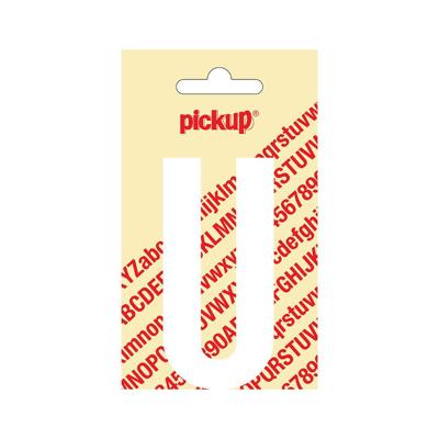 Deco letter u nobel wit 90 mm Pickup - Pickup