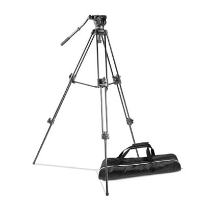 walimex pro EI-9901 Pro videostatief met opbergtas en snelwisselplaat, 134 cm