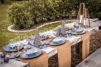 Cosy & Trendy Serviesset Aicha Blue - 12-delig / 4 personen - 4 dinerborden, 4 ontbijtborden en 4 diepe borden - thumbnail
